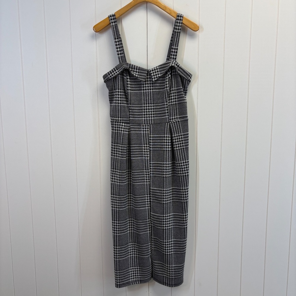 Bailey Blue Dark Academia Plaid Jumpsuit Women Size XL Preppy Mod Minimalist